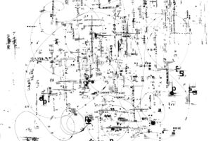 kaja el attar (www.kajaelattar.de), untitled, ink and lettraset on laid paper, DIN A2, courtesy of the artist