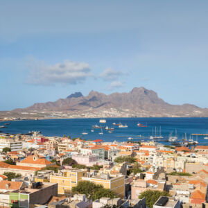View over Mindelo, Sao Vicente, Cape Verde
