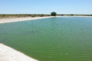 Abwasserteichanlage in Outapi in Nordnamibia
