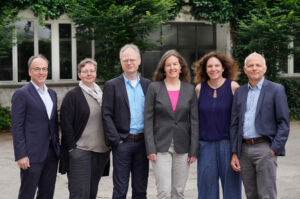 Die Institutsleitung des ISOE (von links nach rechts): Frank Schindelmann, Alexandra Lux, Stefan Liehr, Flurina Schneider, Martina Winker, Immanuel Stieß